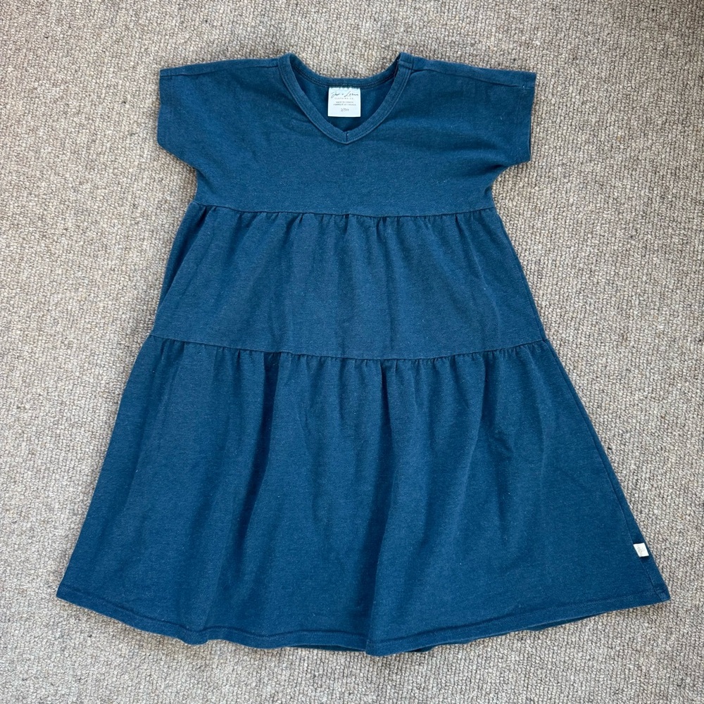 Jax & Lennon | double ruffle girls toddler dress